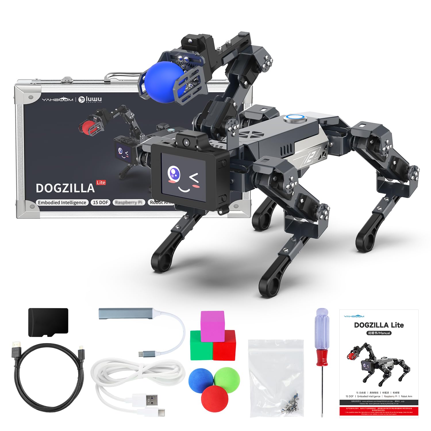 Amazon.com: Yahboom AI Embodied Intelligence Robot Dog for